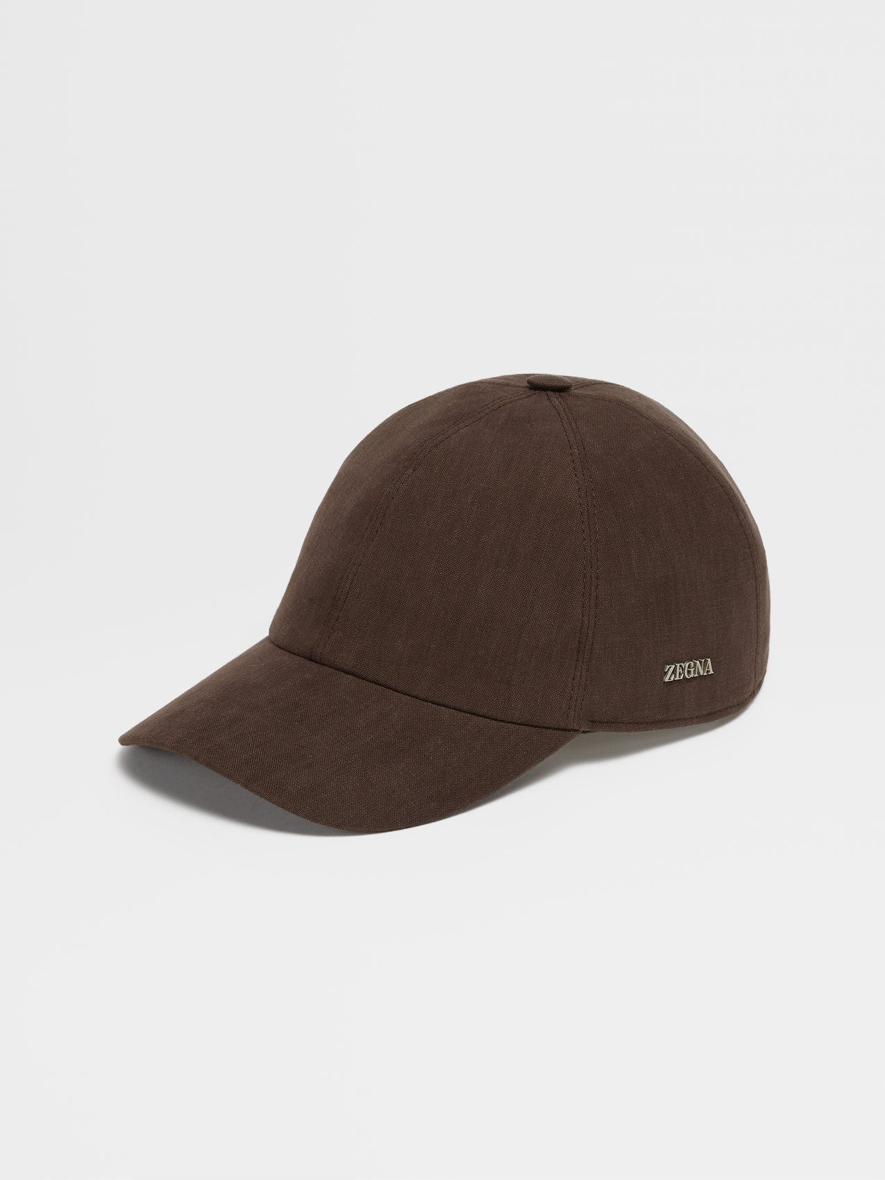 深棕色亚麻棒球帽